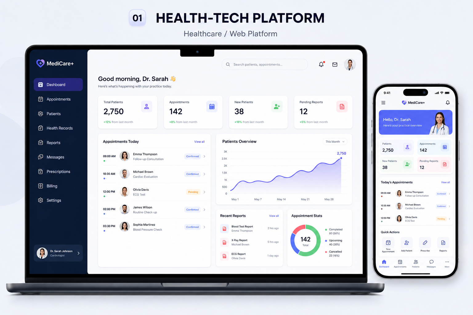 Health-Tech Platform — Web Platform